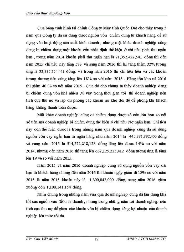 image for page Một số đánh về tình hình tổ chức hạch toán kế toán tại Công ty TNHH Thương mại & Dịch vụ Máy tính Quốc Đạt