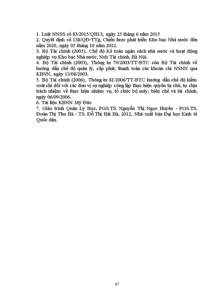 image for page Kiểm soát chi thường xuyên Ngân sách nhà nước qua Kho bạc nhà nước huyện Mỹ Đức – Thành Phố Hà Nội