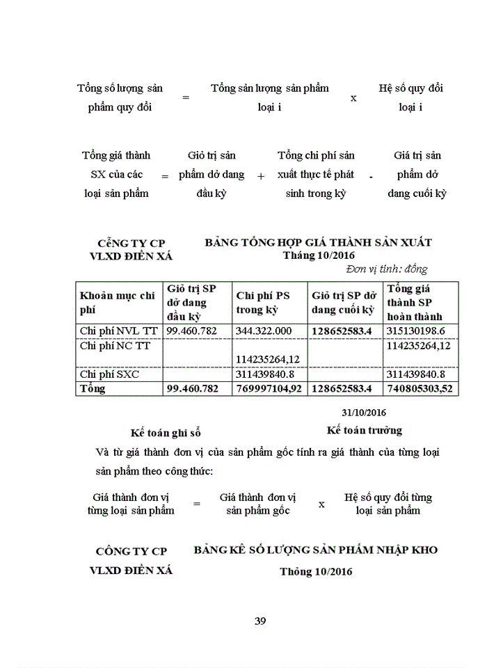 image for page Hoàn thiện kế toán chi phí sản xuất và tính giá thành sản phẩm tại Công ty cổ phần vật liệu xây dựng Điền Xá