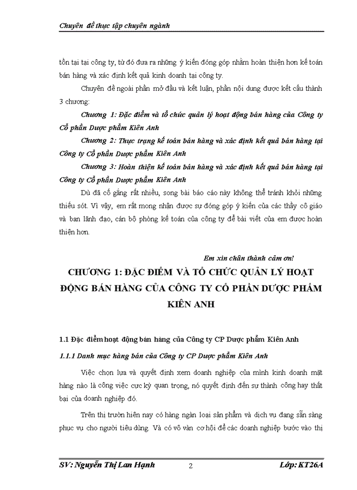 image for page Hoàn thiện kế toán bán hàng và xác định kết quả bán hàng tại Công ty Cổ phần Dược phẩm Kiên Anh