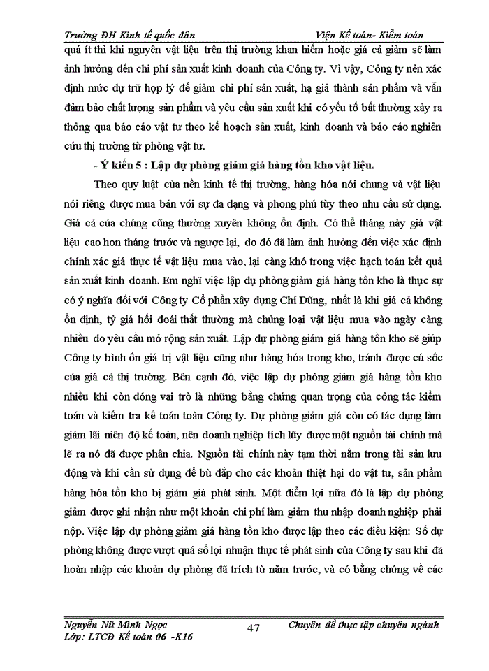 image for page Hoàn thiện kế toán nguyên vật liệu tại Công ty Cổ phần xây dựng Chí Dũng