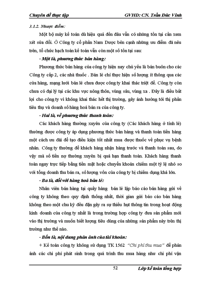 image for page Hoàn thiện kế toán bán hàng và xác định kết quả kinh doanh tại Công ty Cổ phần Nam Dược