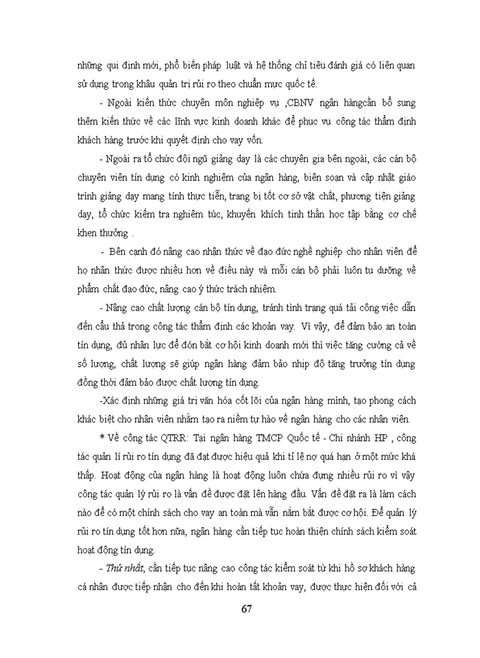 image for page Nâng cao chất lượng tín dụng khách hàng cá nhân tại chi nhánh VIB – Hải Phòng