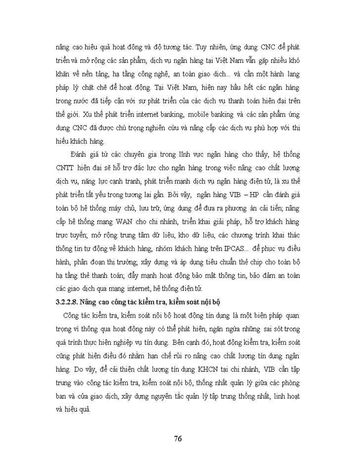 image for page Nâng cao chất lượng tín dụng khách hàng cá nhân tại chi nhánh VIB – Hải Phòng