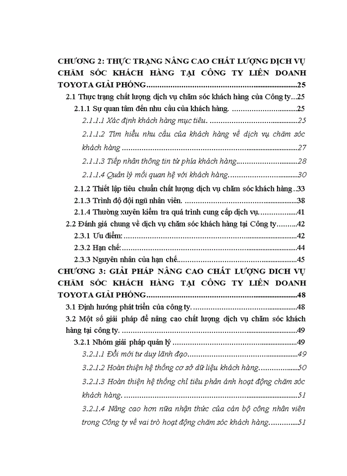 image for page Nâng cao chất lượng dịch vụ chăm sóc khách hàng tại Công ty Liên Doanh Toyota Giải Phóng