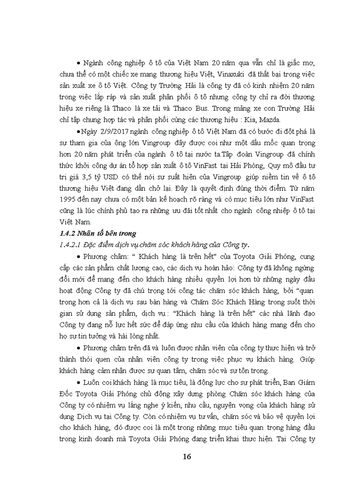 image for page Nâng cao chất lượng dịch vụ chăm sóc khách hàng tại Công ty Liên Doanh Toyota Giải Phóng