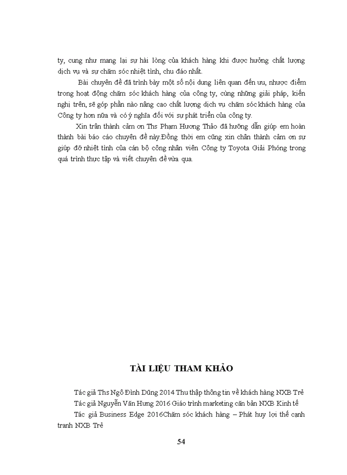 image for page Nâng cao chất lượng dịch vụ chăm sóc khách hàng tại Công ty Liên Doanh Toyota Giải Phóng