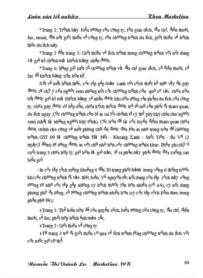 image for page Giải pháp Marketing cho hoạt động kinh doanh lữ hành của cụng ty trong thời gian tới