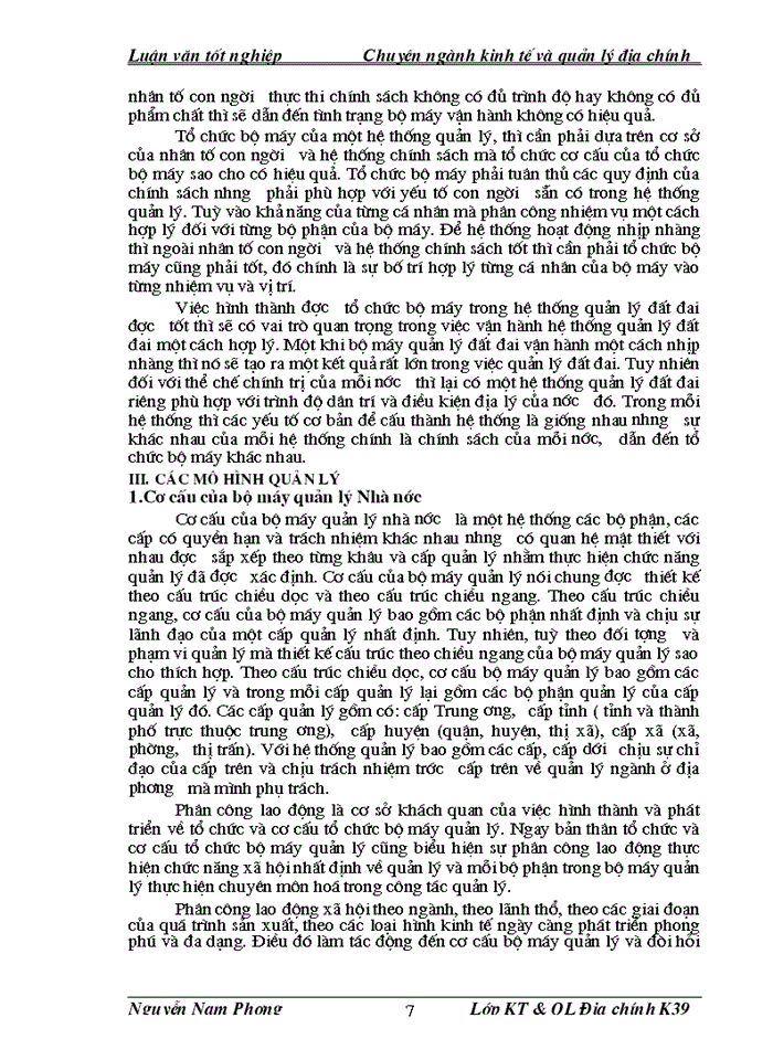 image for page Thực trạng và giải pháp nhằm hoàn thiện bộ máy quản lý về đất đai Việt Nam