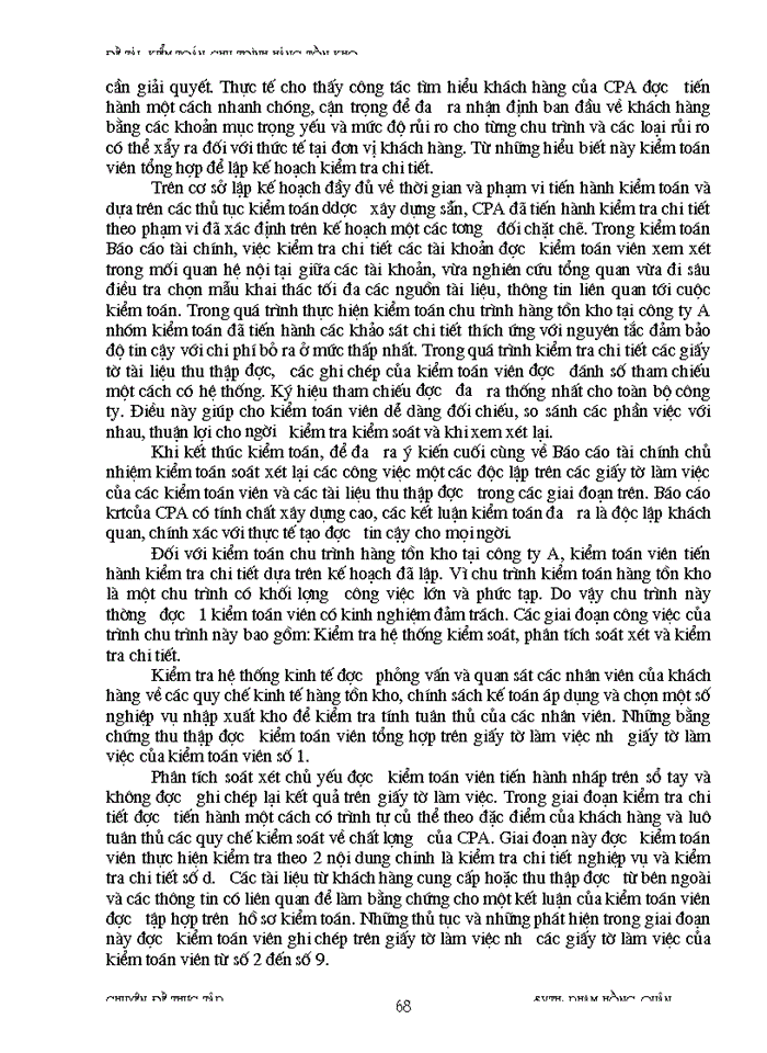 image for page Kiểm toán chu trình hàng tồn kho trong kiểm toán Báo cáo tài chính do công ty Kiểm toán và Kế toán thực hiện