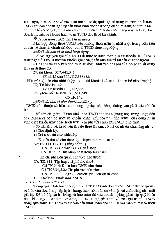 image for page Kế toán TSCĐ và phân tích tình hình trang bị và sử dụng TSCĐ trong công ty Điện lực TP Hà Nội