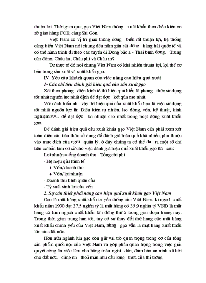 image for page Một số giải pháp chủ yếu nhằm nâng cao hiệu quả xuất khẩu gạo của Việt Nam trong giai đoạn 2001 - 2010