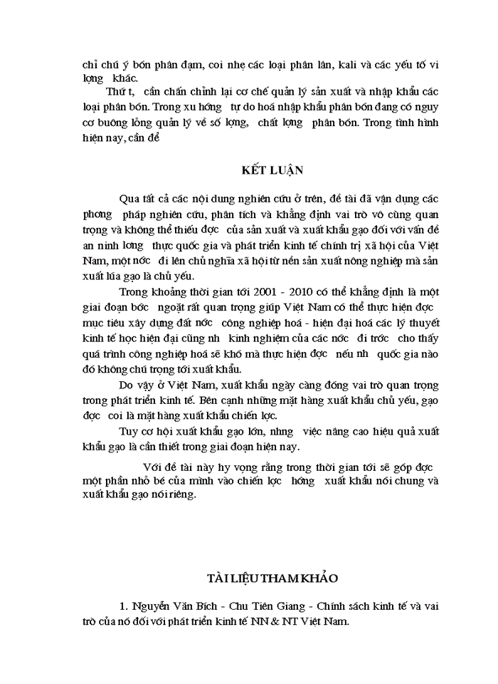 image for page Một số giải pháp chủ yếu nhằm nâng cao hiệu quả xuất khẩu gạo của Việt Nam trong giai đoạn 2001 - 2010