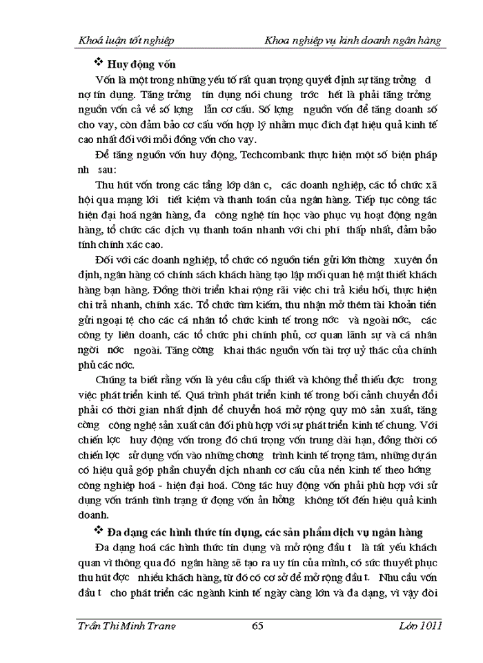 image for page Giải pháp nâng cao hiệu quả tín dụng ngân hàng  đối với DNVN ở ngân hàng thương mại cổ phần Kỹ Thương