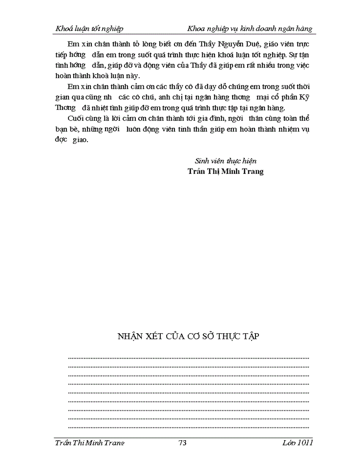 image for page Giải pháp nâng cao hiệu quả tín dụng ngân hàng  đối với DNVN ở ngân hàng thương mại cổ phần Kỹ Thương