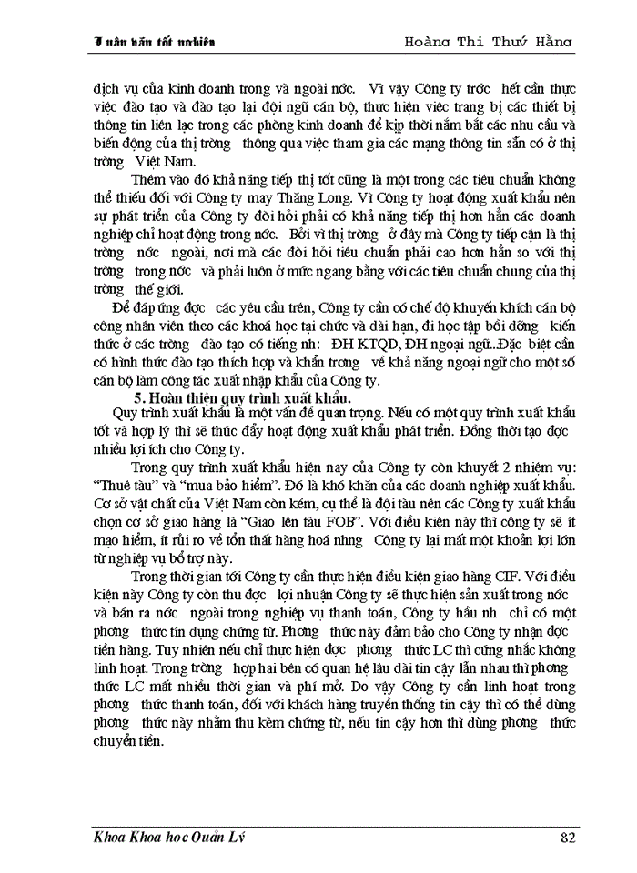 image for page Một số giải pháp nhằm thúc đẩy hoạt động xuất khẩu hàng may mặc ở công ty may Thăng Long” làm Luận văn tốt nghiệp của mình .