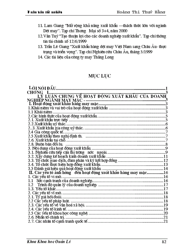 image for page Một số giải pháp nhằm thúc đẩy hoạt động xuất khẩu hàng may mặc ở công ty may Thăng Long” làm Luận văn tốt nghiệp của mình .