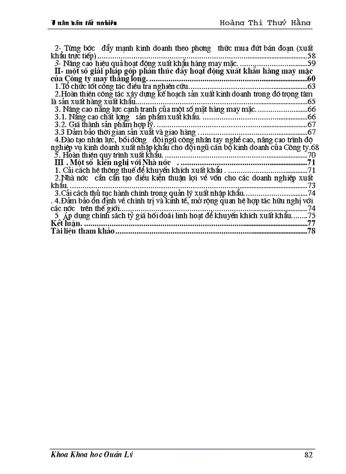 image for page Một số giải pháp nhằm thúc đẩy hoạt động xuất khẩu hàng may mặc ở công ty may Thăng Long” làm Luận văn tốt nghiệp của mình .