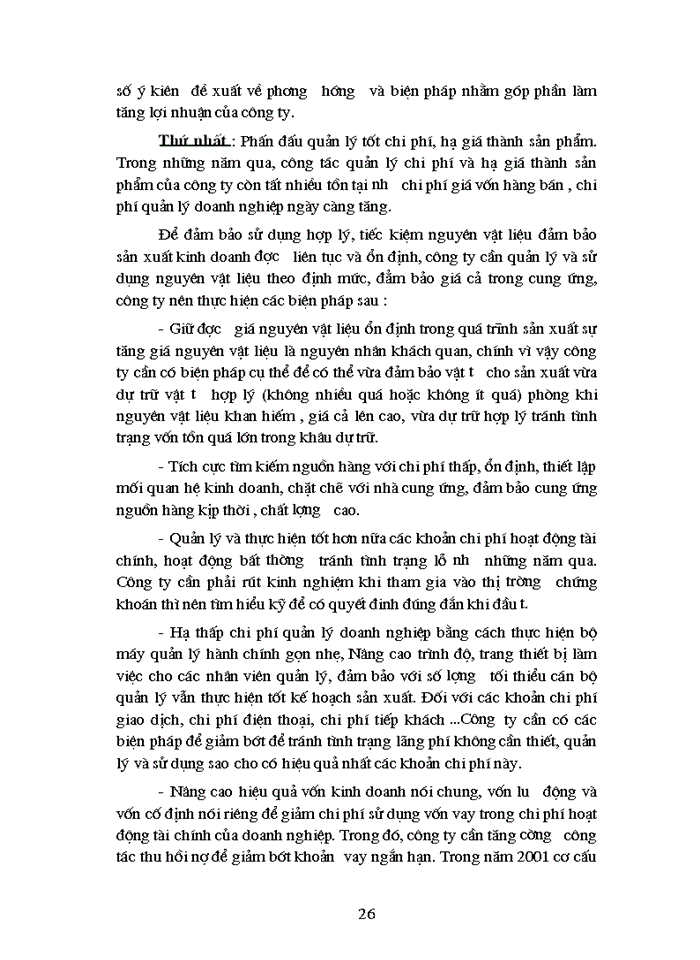 image for page Lợi nhuận và biện pháp chủ yếu góp phần tăng lợi nhuận của Công ty TNHH ALPHANAM Hà Nội