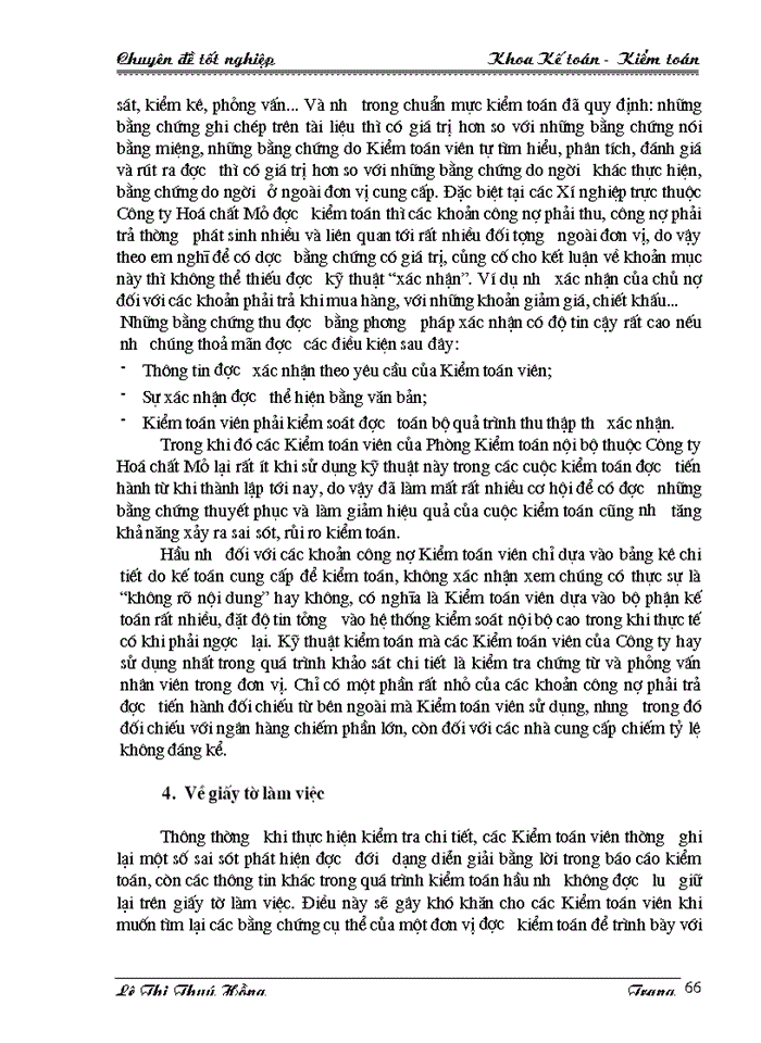image for page Hoàn thiện kiểm toán chu trình mua hàng và thanh toán trong Kiểm toán Báo cáo tài chính do Phòng Kiểm toán nội bộ thực hiện tại Công ty Hoá Chất Mỏ