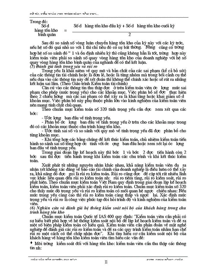 image for page Kiểm toán chu trình hàng tồn kho trong kiểm toán báo cáo tài chính do công ty Kiểm toán và Kế toán thực hiện