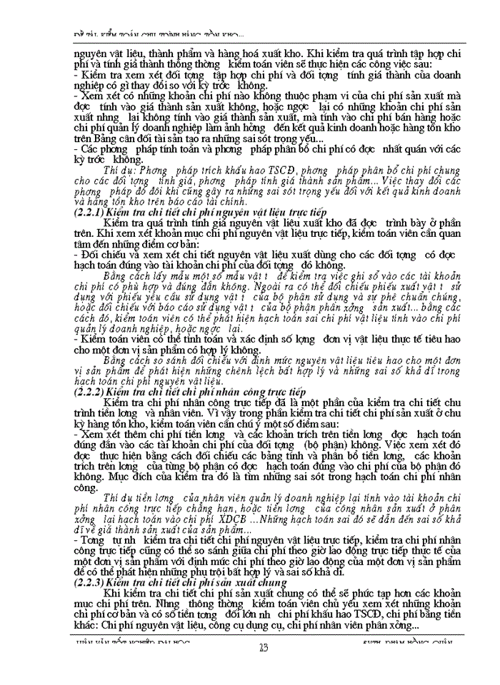 image for page Kiểm toán chu trình hàng tồn kho trong kiểm toán báo cáo tài chính do công ty Kiểm toán và Kế toán thực hiện