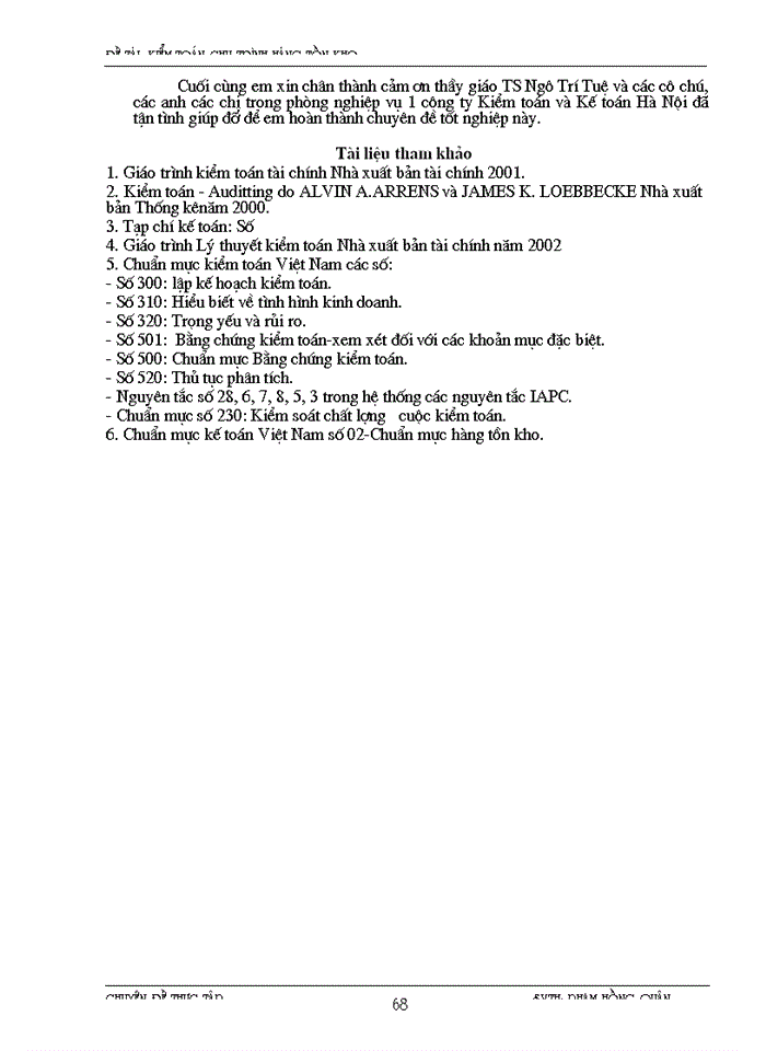 image for page Kiểm toán chu trình hàng tồn kho trong kiểm toán báo cáo tài chính do công ty Kiểm toán và Kế toán thực hiện