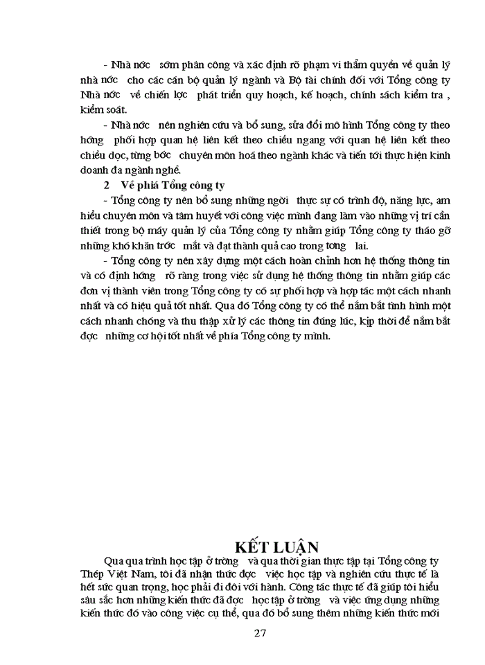 image for page Hoàn thiện một bước cơ cấu tổ chức bộ máy quản lý và điều hành của Tổng công ty Thép Việt Nam