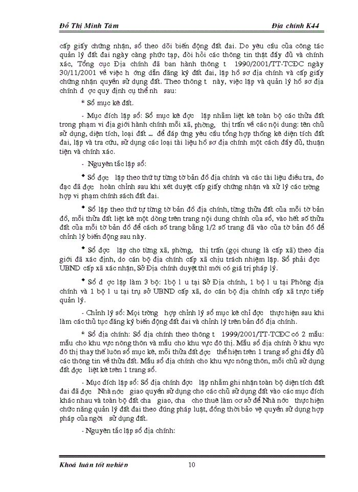image for page Đánh giá tình hình kê khai đăng ký đất đai và quản lý hệ thống hồ sơ địa chính trên địa bàn phường Nhân Chính - quận Thanh Xuân - Hà Nội