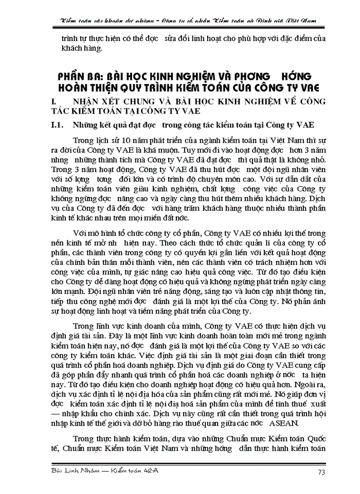 image for page Tìm hiểu quy trình kiểm toán các khoản dự phòng trong kiểm toán Báo cáo tài chính do Công ty cổ phần Kiểm toán và Định giá Việt Nam thực hiện