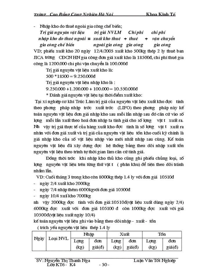 image for page Hoàn thiện công tác kế toán nguyên vật liệu ở xí nghiệp cơ khí Trúc Lâm