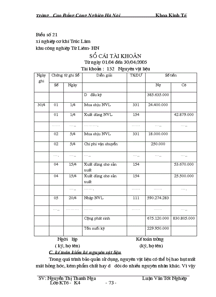 image for page Hoàn thiện công tác kế toán nguyên vật liệu ở xí nghiệp cơ khí Trúc Lâm