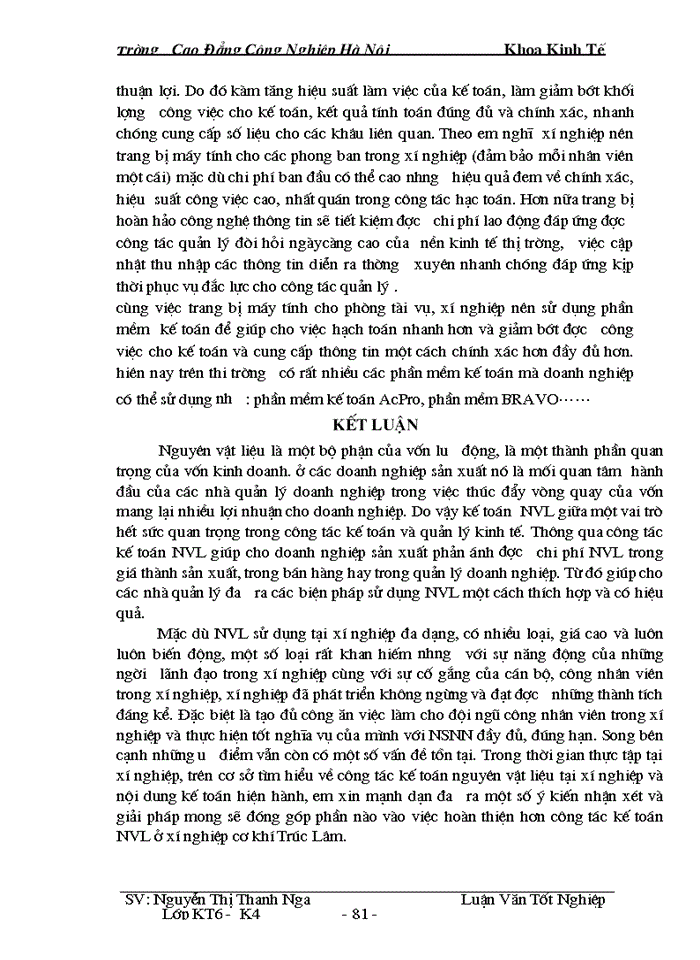 image for page Hoàn thiện công tác kế toán nguyên vật liệu ở xí nghiệp cơ khí Trúc Lâm