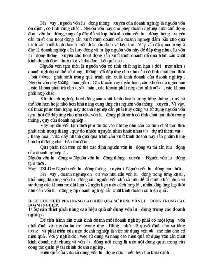 image for page Vốn Lưu Động và một số biện pháp chủ yếu nhằm nâng cao hiệu quả sử dụng Vốn Lưu Động tại Công Ty Cổ Phần Mía Đường Lam Sơn