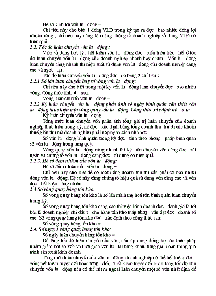 image for page Vốn Lưu Động và một số biện pháp chủ yếu nhằm nâng cao hiệu quả sử dụng Vốn Lưu Động tại Công Ty Cổ Phần Mía Đường Lam Sơn