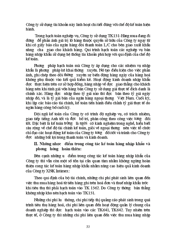 image for page Hoàn thiện kế toán lưu chuyển hàng hoá nhập khẩu với việc nâng cao hiệu quả kinh doanh tại Công ty Xuất nhập khẩu Intimex