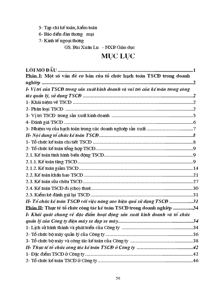 image for page Hoàn thiện kế toán TSCĐ với việc nâng cao hiệu quả sử dụng TSCĐ tại công ty Điện máy xe đạp –xe máy