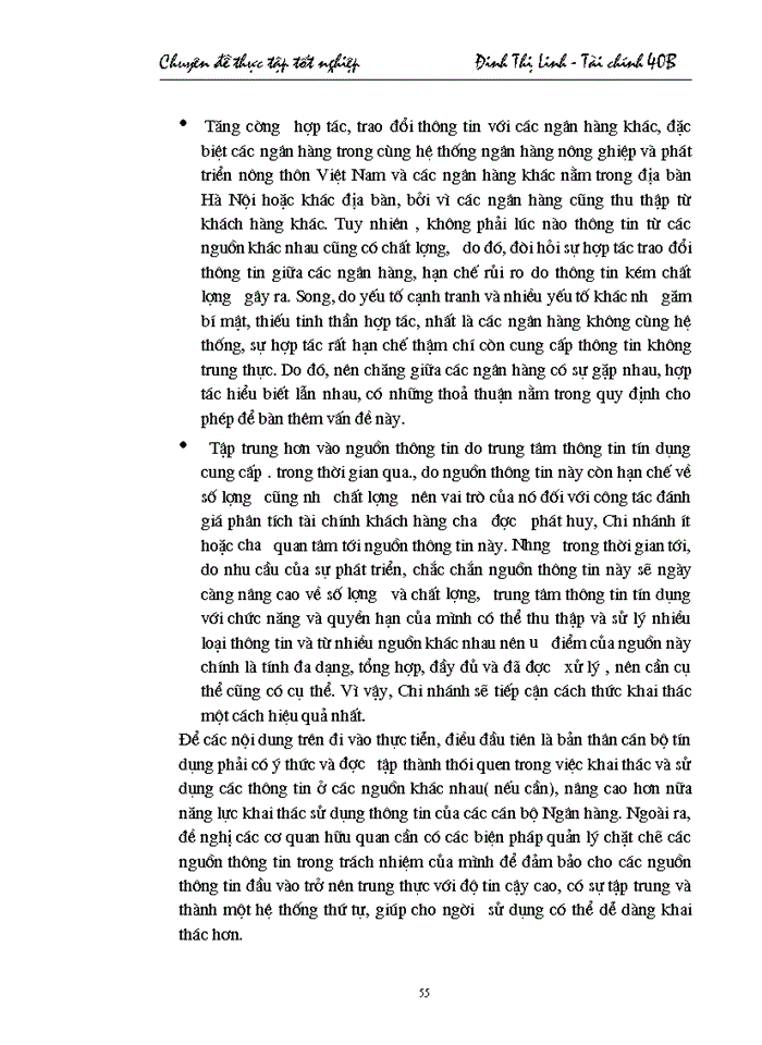 image for page Giải pháp nâng cao chất lượng phân tích tài chính đối với doanh nghiệp vay vốn tại Chi nhánh NHNo &PTNT Nam Hà Nội