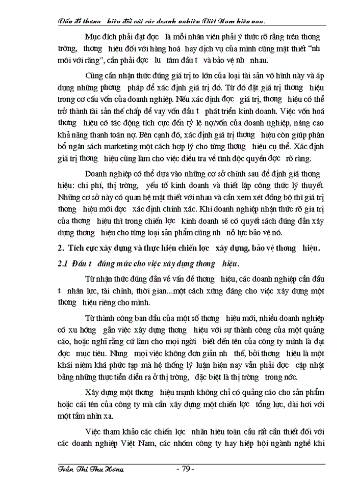 image for page Vấn đề thương hiệu đối với các doanh nghiệp Việt Nam hiện nay