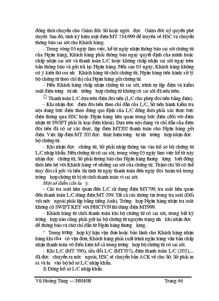 image for page Thực trạng và một số giải pháp nhằm phát triển hoạt động thanh toán theo phương thức tín dụng chứng từ tại Sở giao dịch I NHCTVN