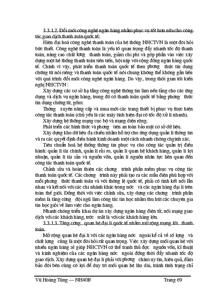 image for page Thực trạng và một số giải pháp nhằm phát triển hoạt động thanh toán theo phương thức tín dụng chứng từ tại Sở giao dịch I NHCTVN