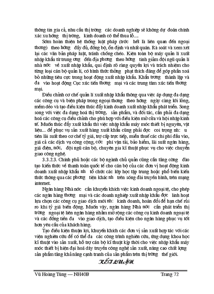 image for page Thực trạng và một số giải pháp nhằm phát triển hoạt động thanh toán theo phương thức tín dụng chứng từ tại Sở giao dịch I NHCTVN