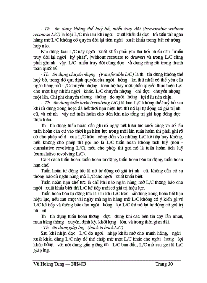 image for page Thực trạng và một số giải pháp nhằm phát triển hoạt động thanh toán theo phương thức tín dụng chứng từ tại Sở giao dịch I NHCTVN