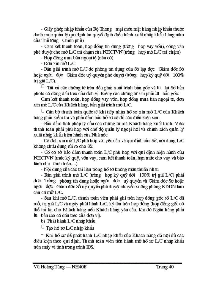 image for page Thực trạng và một số giải pháp nhằm phát triển hoạt động thanh toán theo phương thức tín dụng chứng từ tại Sở giao dịch I NHCTVN