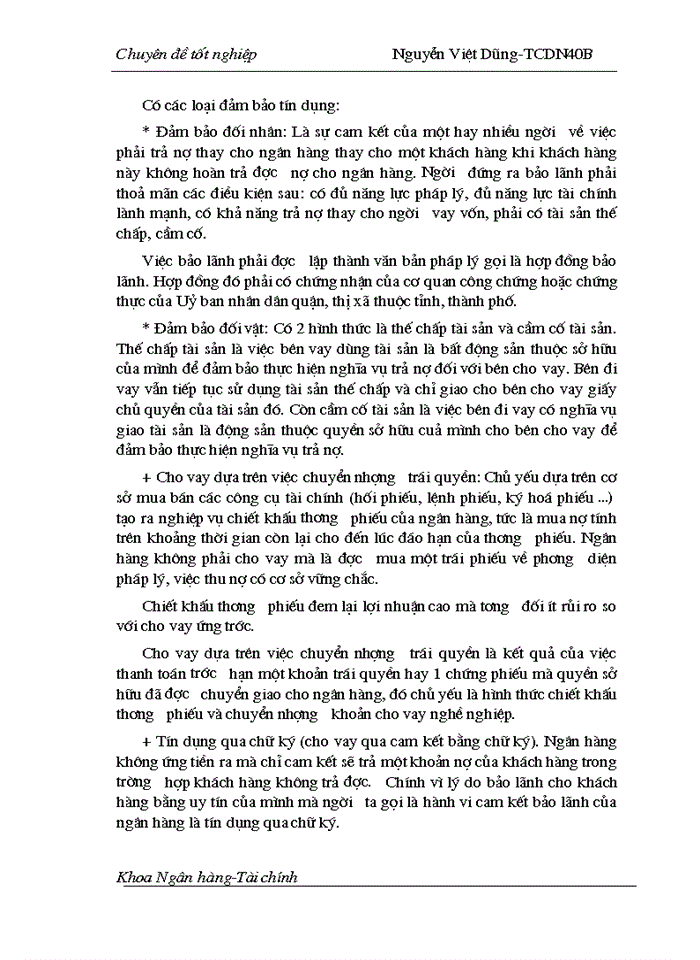 image for page Một số giải pháp và kiến nghị nhằm nâng cao hiệu quả hoạt động bảo đảm tiền vay bằng tài sản cầm cố, thế chấp tại Sở giao dịch I - Ngân hàng công thương Việt Nam.