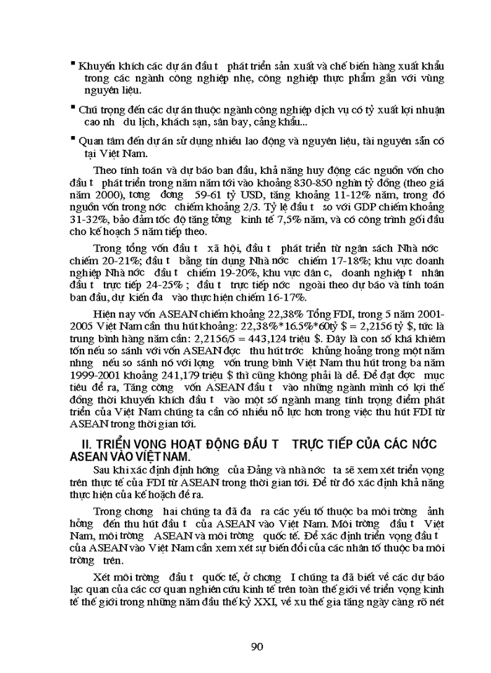 Phương hướng và kiến nghị  nhằm tăng cường thu hút FDI của ASEAN vào Việt Nam.
