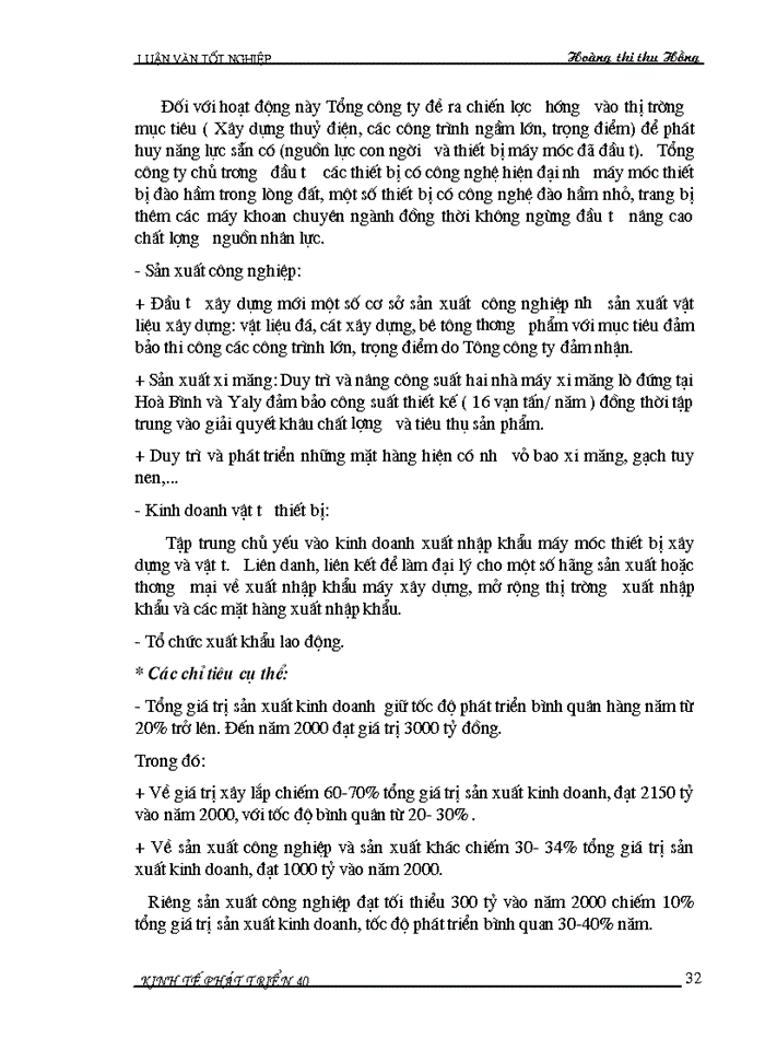 image for page Đánh giá tình hình xây dựng và thực hiện chiến lược kinh doanh của Tổng công ty Sông Đà