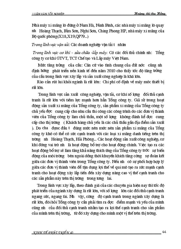 image for page Đánh giá tình hình xây dựng và thực hiện chiến lược kinh doanh của Tổng công ty Sông Đà