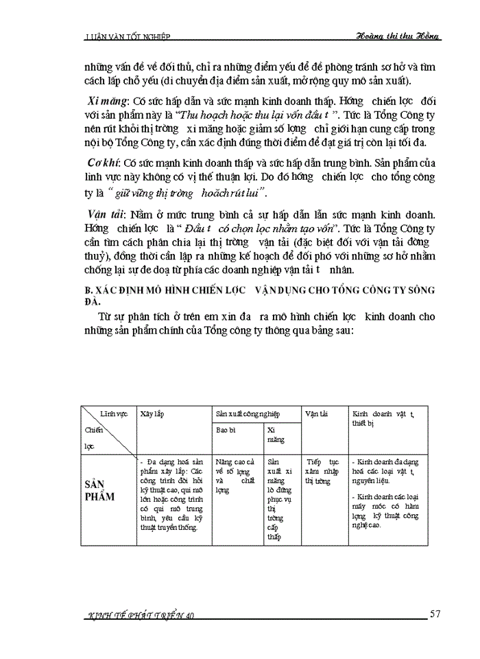 image for page Đánh giá tình hình xây dựng và thực hiện chiến lược kinh doanh của Tổng công ty Sông Đà