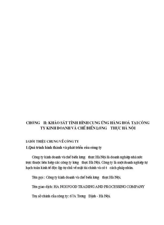 image for page Các giải pháp nhằm nâng cao chất lượng công tác quản trị cung ứng hàng hoá ở công ty kinh doanh và chế biến lương thực Hà Nội
